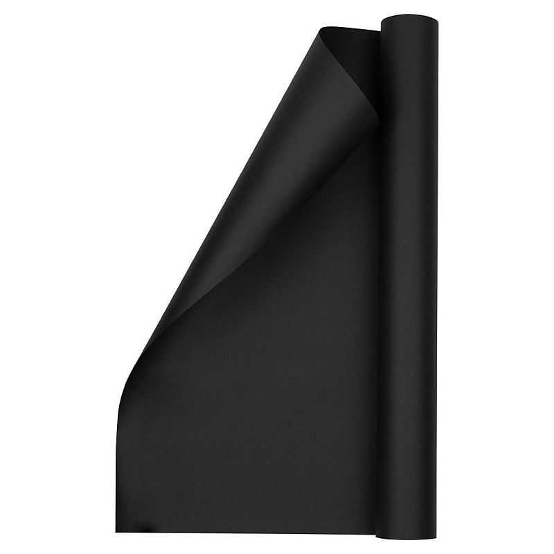 JAM Paper Gift Wrap, 26.3' x 17", Black (277013526263a) image 1