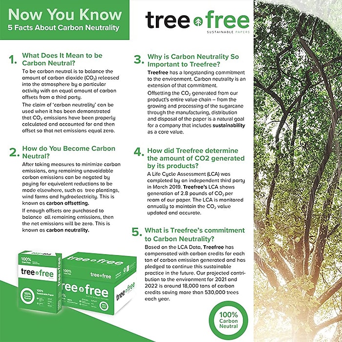 TreeFree Multipurpose Paper, 8.5 TreeFree Multipurpose Paper, 8.5