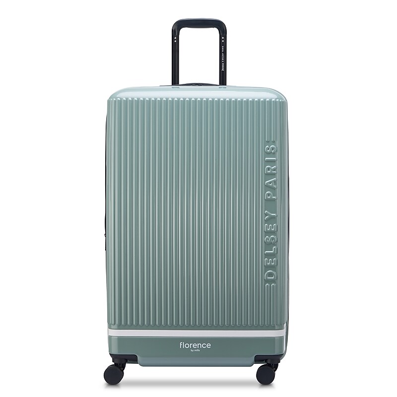 Delsey x Florence by Mills Spin me Away 24" Hardside Suitcase, 4-Wheeled Spinner, Sage Green (F4398182033) image 1