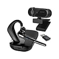 Delton 90X Ultralight Executive Wireless Noise Canceling Bluetooth Headset with 1080p Webcam (DBTHEAD90XBTDLCAM)