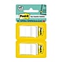 Post-it Flags, 1", White, 2 Pads of 50, 100 Flags/Pack (680-WE2)~#|#~2C4673DE-037B-4C26-AA6CDFCB86D9157A_sc7