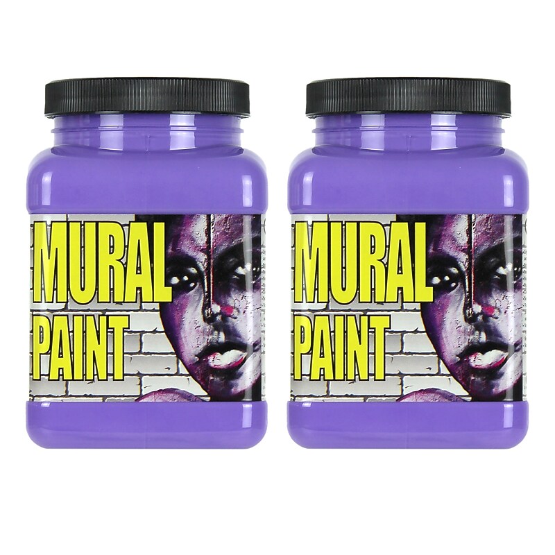 Chroma Acrylic Mural Paint, Maquerade (Light Purple), 16 oz., 2/Bundle (CRM2502-2) image 1