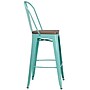 Flash Furniture Blake Contemporary Metal Vertical Back Barstool, Mint Green, 4-Pieces/Pack (4ET353430MINTW)~#|#~2C4829B9-12DB-459C-A076FFB459A31469_sc7