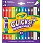 Crayola CLICKS Erasable Mechnical Colored Pencils, Assorted Colors, 12/Pack (68-7102)~#|#~2C4FA6CD-A93D-408B-B0E8D0DF9A044D15_sc7