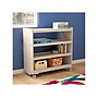 Flash Furniture Bright Beginnings Mobile 3-Section Storage Cart, 31.5"H x 31.5"W x 15.75"D, Brown (MK-KE24114-GG)~#|#~2C525CF7-25B7-4205-A7941FFE1197CD94_sc7