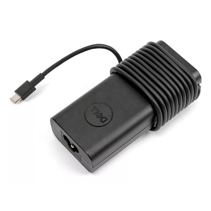 Dell 65W USB-C AC Adapter Charger for Dell XPS Laptop, Black (WF7NH) image 1