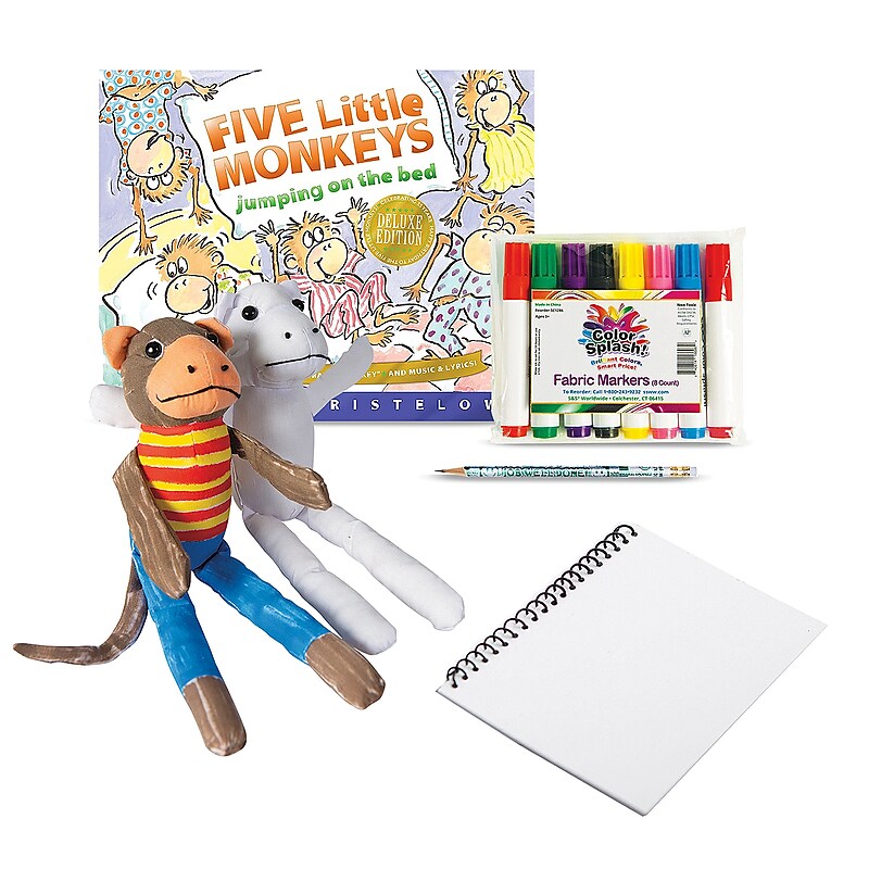 S&S Five Little Monkeys Creative Reads Book & Activity Kit (LR4560) image 1