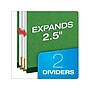 Pendaflex Pressboard Classification Folder, 2-Dividers, 2 1/2" Expansion, Letter Size, Dark Green, 10/Box (24133P)~#|#~2C536BD6-0B42-4E30-B9B7E9481D0EBB76_sc7