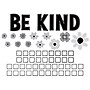 Teacher Created Resources Black and White Floral Be Kind Bulletin Board Set, 60/Set (TCR6801)~#|#~2C593482-A820-4456-856E266552D3049B_sc7