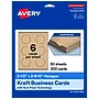 Avery Hexagon Business Cards, Matte Kraft Brown, 300/Pack (19479398949)~#|#~2C62E147-EDE6-41D3-823E2B483BE23CDE_sc7