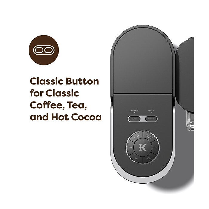 Keurig® K-Crema 9-Cups Single Serve Coffee Maker, Black