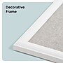 U Brands Linen Bulletin Board, White Frame, 30" x 20" (7081U00-01)~#|#~2C682C35-15B8-4FED-91FF26B4BF746484_sc7