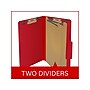 Medical Arts Press Pressboard Classification Folder, 2 Dividers, 2" Expansion, Legal Size, Deep Red, 10/Box (DV-T52-26-3DRD)~#|#~2C691279-28BB-4B39-B9642D9DA8ED237F_sc7