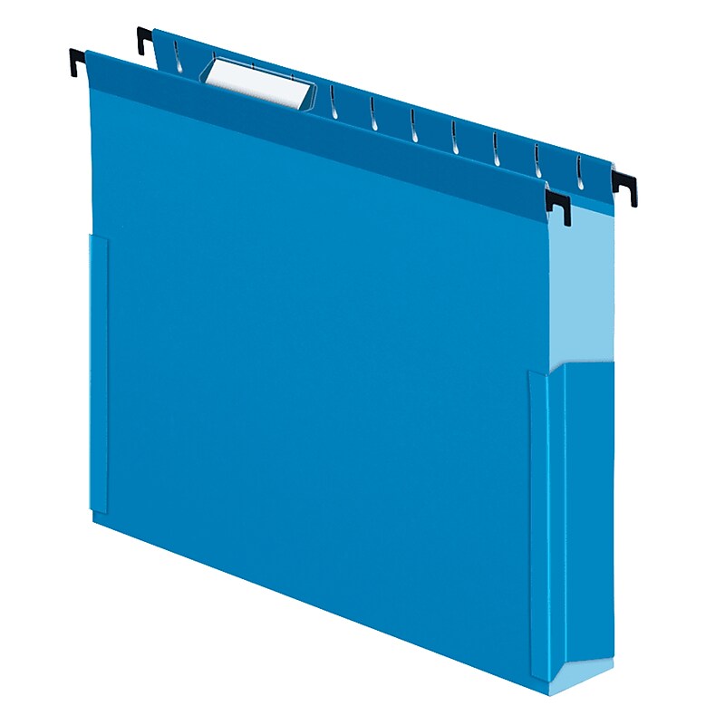Pendaflex SureHook Reinforced Box Bottom Hanging File Folder, 1/5-Cut Tab, Letter Size, Blue, 25/Box (PFX 59202) image 1
