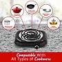 Brentwood 1,100-Watt Countertop Electric Single Burner, Black (TS-323BK)~#|#~2C6C016A-24B1-4C09-AE59802EDBD59DC7_sc7