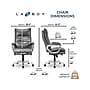 La-Z-Boy Jenkins Ergonomic Bonded Leather Executive Big & Tall Chair, 400 lb. Capacity, Gray (60075-GRY)~#|#~2C6C5A75-DB43-44A7-9F332EA8A4EAC171_sc7