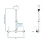 Mount-It! Full-Motion Ceiling TV Mount, 110 lbs. Max. (MI-509B_WHT)~#|#~2C6DA75F-2E1B-4926-A85662F9F2313C09_sc7