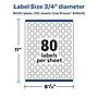 Avery Laser/Inkjet Waterproof Round Multipurpose Labels, 0.75" Dia., White, 8000 Labels/Box (94504)~#|#~2C777B1B-53BB-4959-A217550D359A60A3_sc7