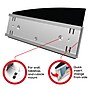 Deflect-O Nameplates Holder, Silver and Black Plastic, Each (89105)~#|#~2C787477-01AA-4508-BCD51612097DDC38_sc7