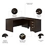Bush Business Furniture Westfield 60"W L Shaped Desk with 42W Return and Mobile File Cabinet, Mocha Cherry (SRC168MRSU)~#|#~2C7ADF0D-3199-45F4-97CF9BFEEAF15041_sc7