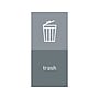 simplehuman Trash Magnetic Sorting Label, 8" x 4", Gray/Light Gray, 2/Pack (KT1170)~#|#~2C7DA866-7E73-4D02-86721A55217106CB_sc7
