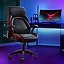 Dormeo Vantage Ergonomic Bonded Leather Swivel Manager Chair, Black/Red (60030-RED)~#|#~2C81EAC9-CB22-411B-BEAAF6B78AF2BE9E_sc7