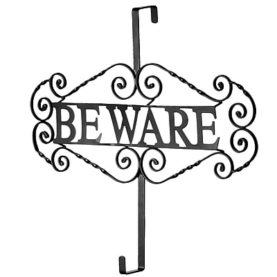 National Tree Company 16" Halloween “Beware" Wreath Hanger