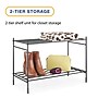 Whitmor 2-Shelf Metal Stand Alone Modular Shelving, 16.75" x 24.5" x 12", Matte Black (6898-10906)~#|#~2C89A850-1FB9-4DB3-9243104766B35E6A_sc7