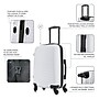 DUKAP Adly 20" Hardside Suitcase, 4-Wheeled Spinner, TSA Checkpoint Friendly, White (DKADL00S-WHI)~#|#~2C8D5540-4131-46B7-88D308180C7A0089_sc7