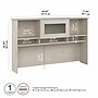 Bush Furniture Cabot 60"W Desktop Hutch, Linen White Oak (WC31131)~#|#~2C8F7695-ED9B-4633-A9D35946B5D2DFB5_sc7