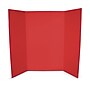 Flipside Tri-Fold Presentation Board, 36" x 48", Corrugated, Red, 24/Carton (30069-24)~#|#~2C9259A9-D375-40DE-BAC8E082D4E6D23C_sc7