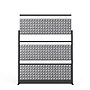Luxor Studio Modular Wall Room Divider System Acoustic Panel, 70" H x 70" W, Freestanding, Gray, PET (PPWL002)~#|#~2C9AB235-6261-4347-81F734B0A8B31BE1_sc7