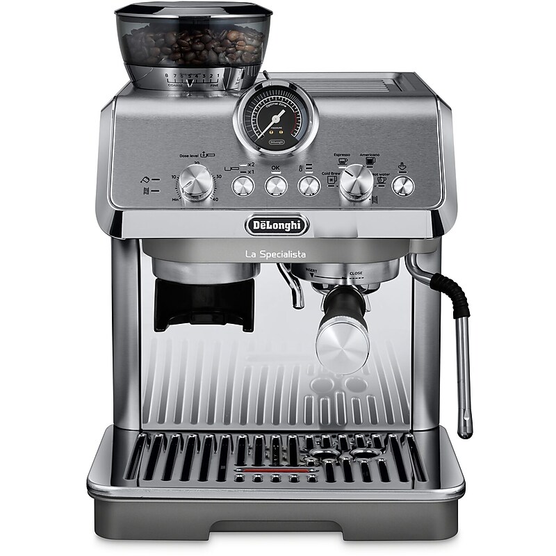 DeLonghi La Specialista Arte Evo 2-Cups Commercial Steam Espresso Machine, Stainless Steel (EC9255M) image 1
