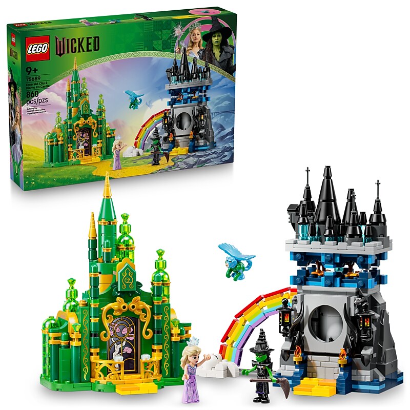 LEGO Wicked Emerald City & Kiamo Ko Castle Adventure, 860 Pieces (75689) image 1