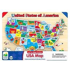The Learning Journey International 40-Piece Lift & Learn USA
