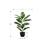 Monarch Specialties Inc. 27" Artificial Rubber Plant in Pot (I 9572)~#|#~2CA26B47-36A9-40BC-ABDCDB36E1B02D46_sc7