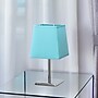 Creekwood Home Square Chrome 9.65" LED Table Lamp, Blue (CWT-1013-BL)~#|#~2CA4F4C3-811F-4DFD-961FB5BE497D7B1F_sc7