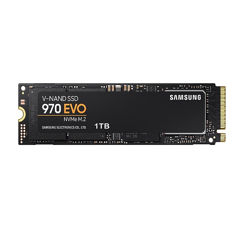 Samsung 970 EVO 1TB M.2 PCIe NVMe Solid State Drive, V-NAND (MZ-V7E1T0BW) image 1
