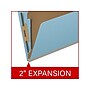Medical Arts Press Pressboard Classification Folder, 1 Divider, 2" Expansion, Letter Size, Blue, 10/Box (DV-T42-14-3BLU)~#|#~2CB9A961-3543-47BB-8BC31F6E4B476755_sc7