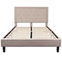 Flash Furniture Roxbury Tufted Upholstered Platform Bed in Beige Fabric, Queen (SLBK5QB)~#|#~2CBD10FE-8484-419F-AFB927D607443B28_sc7