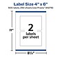 Avery Laser/Inkjet Rectangle Multipurpose Labels, 4" x 6", White, 500 Labels/Box (94278)~#|#~2CC1141F-0847-4307-93AE1001DD806995_sc7