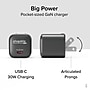 Plugable GaN USB-C Charger Block, 30W, Black (PS-30C1B-3X)~#|#~2CCDBDC8-9252-434C-B13969BD94F67E98_sc7