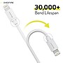 Overtime Lightning to USB-A Charging Cable for iPhone/iPad & iPod, 4 ft., White (DACDAIP5)~#|#~2CD0E1E6-9C97-4076-8C993EEEACBC8E9D_sc7