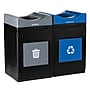 Commercial Zone Avante Polyethylene Dual-Stream Trash and Recycling Center, 110-Gallon, Multicolored (787201MSA)~#|#~2CD315D3-FDA0-43F2-8685132FC4F8D4B2_sc7
