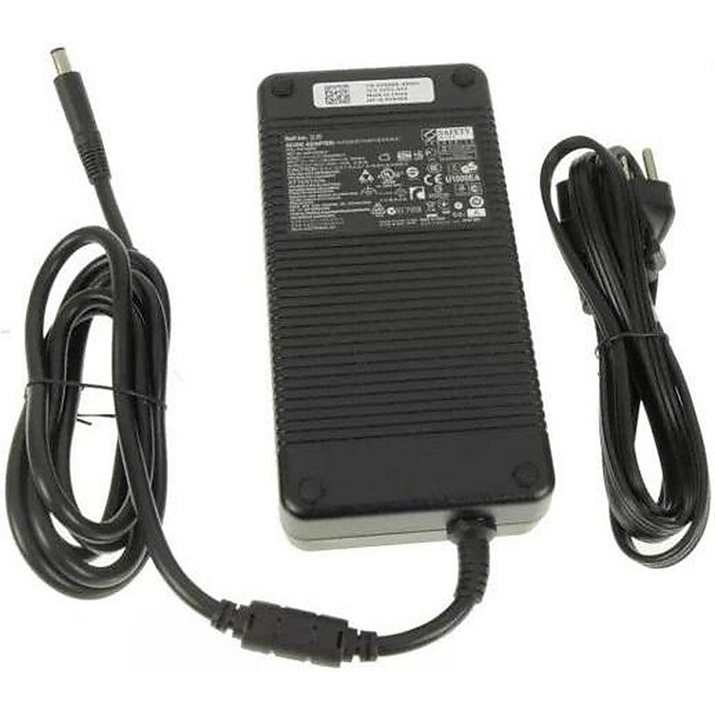 Dell 330W AC Adapter for Alienware M18x, Alienware X51 R3, and other Compatible Alienware Laptops, Black (Y90RR) image 1