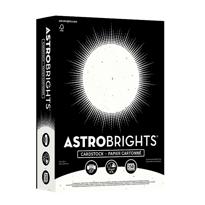 Astrobrights 65 lb. Cardstock Paper, 8.5