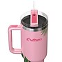 Outdoors Professional Stainless Steel Double-Walled  Tumbler with Straw, 40 oz., Tropical Pink (OUTD9249)~#|#~2CD74BA9-DB67-4E82-9B1E55579BCF9F12_sc7