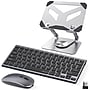 Delton SW60 iPad/Android Stand & N35 Small Wireless Keyboard and Mouse Tablet Accessory Set, Silver (DTTKITMIN35SW60)~#|#~2CD81EAC-F874-44A0-988D71FCEADB4EDA_sc7