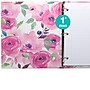 Global Printed Products Floral 1" 3-Ring Non-View Binders, Multicolored, 4/Pack (GPP-0096-B)~#|#~2CDA7592-C949-445A-8C70BBC8D84B4FC1_sc7
