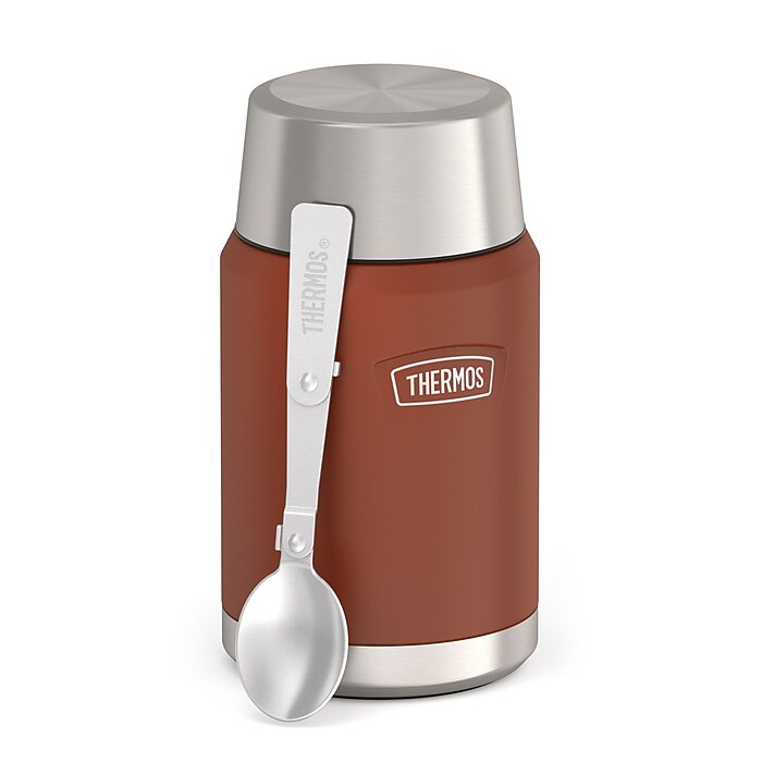 Thermos Icon Stainless Steel Insulated Food Jar, Saddle, 24 oz